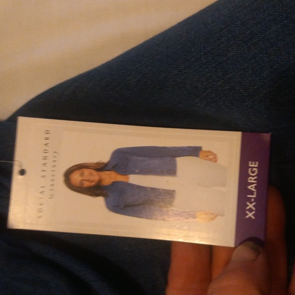 NWT Social Standard by Sanctuary Women's Jean Jacket Size:XXL - Picture 6 of 11